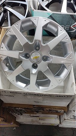 Jogo roda Meriva SS Aro 15 4x100 Prata brilhante Semi novas