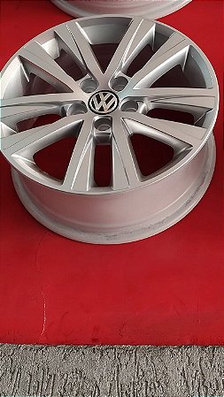 Jogo roda Volkswagem Space Fox Aro 15 5x100 Prata brilhante Semi novas