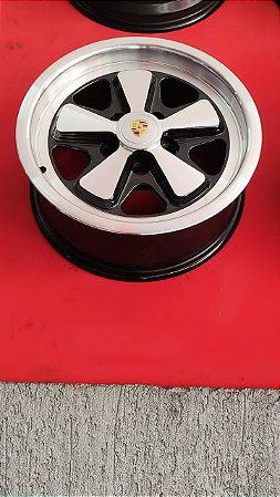 Jogo roda porche Aro 15 5x112 Preta brilhante diamantada Novas