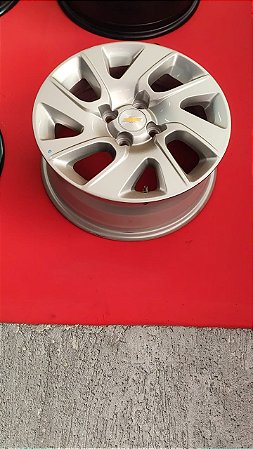Jogo roda Chevrolet Spin Aro 15 4x100 Prata brilhante Semi novas