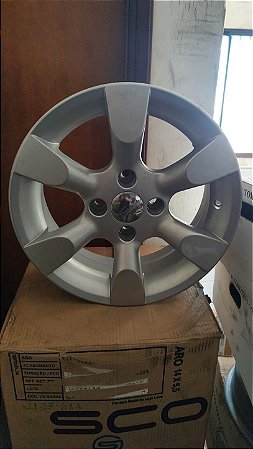 Jogo roda Ferraro Aro 15 4x108 Prata brilhante Novas