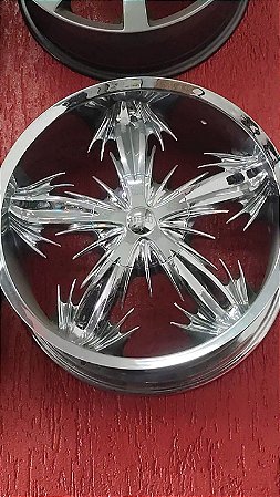 Jogo roda DUB Aro 20 5x108 Cromadas