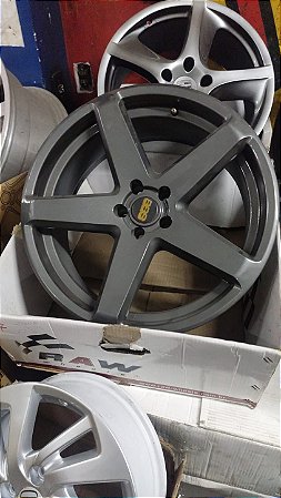 Jogo de roda GT7 Aro 20 5x110 Grafite brilhante Seminovas