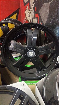 Jogo roda Black Rhino Aro 22 5x139 6x139 Preta brilhante Semi novas