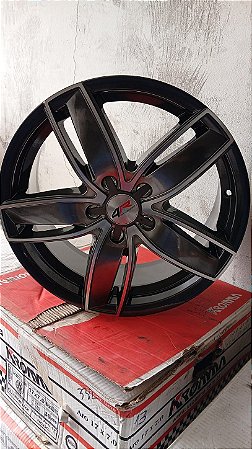 Jogo roda 4R Aro 17 5x112 Hp escura diamantada Nova