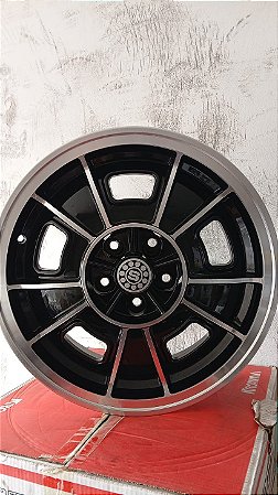 Jogo roda scorro dragster Aro 17 5x114 Preta brilhante diamantada Semi novas