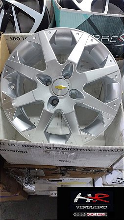 Jogo de Rodas Meriva 15" com furação 4x100 Prata Brilhante Semi Nova