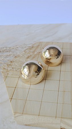 BRINCO LISO BOLA GOLD