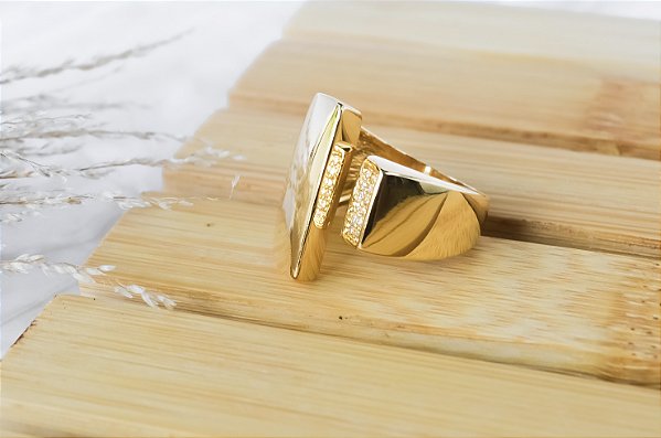 ANEL LUXO GOLD RETANGULAR