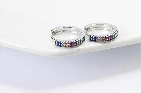 ARGOLINHA PRATA 925 COM RODIO COLOR