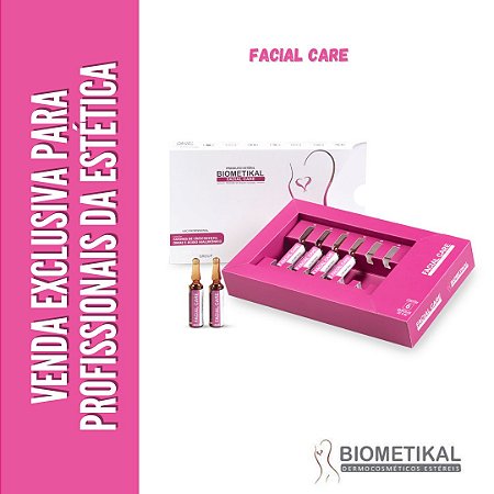Biometikal Facial Care - Redutor de Rugas e Flacidez (caixa com 6 ampolas de 4ml)