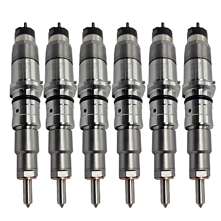 Kit 6 Injetores WTEK Komatsu PC200 PC220 PC270 -  Escavadeira Hyundai 260L Cummins Qsb 6.7 4.5 0445120231