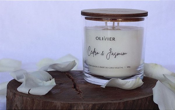 Vela Perfumada Cedro & Jasmim 180g