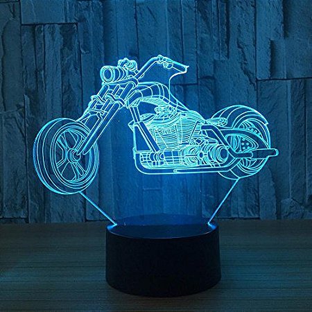 Luminária 3d Motocicleta