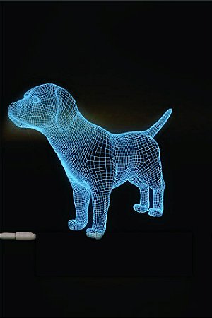 Luminária 3d Cachorro