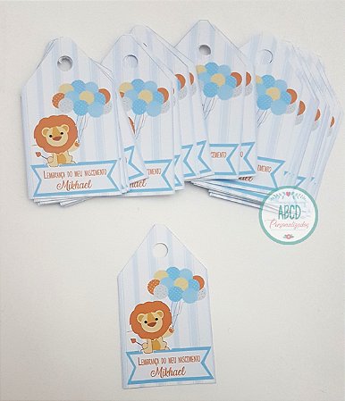 Tag de agradecimento personalizado