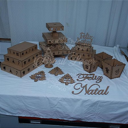 Kit de Festas com Tema de NATAL (15 peças)
