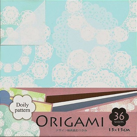 Papel P/ Origami 15x15cm Dupla-face Doily Pattern DGO15-36L (36fls.)