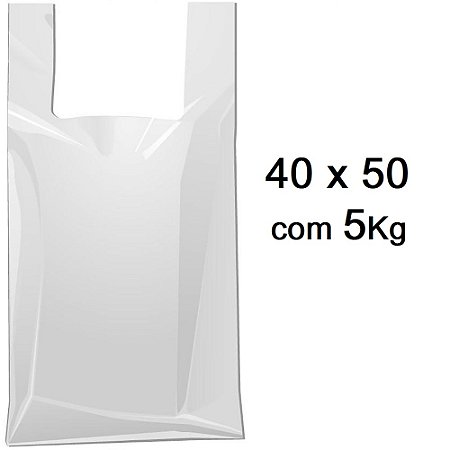Sacolas Leitosa (Super Forte) 40x50 com 5KG
