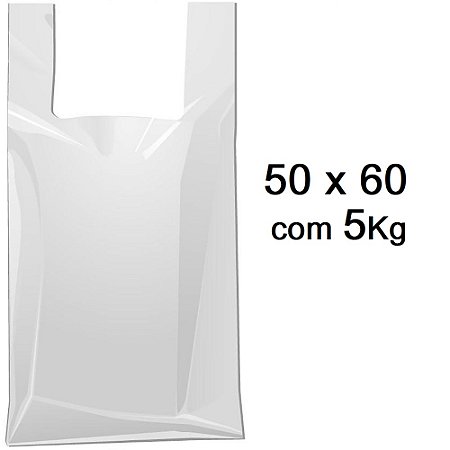 Sacolas Leitosa (Super Forte) 50x60 com 5KG