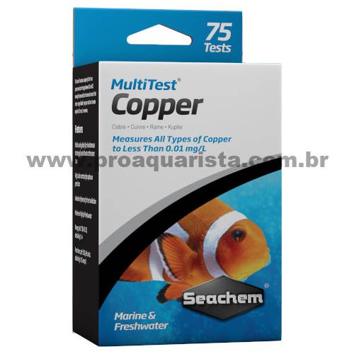 Seachem Multitest Copper (Teste de Cobre)