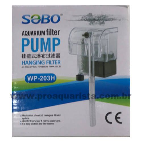 Sobo Hang-On Filter WP-203H 250L/H 110V