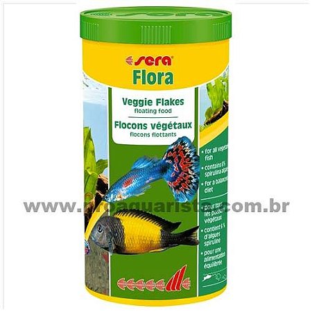 Sera Flora 60g ( Ração Para Peixes Herbívoros )