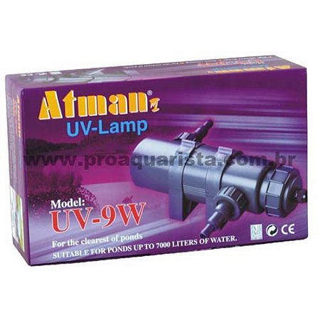 Atman UV Filter 9W 110V (lagos e aquários de 1500 a 4500 litros)