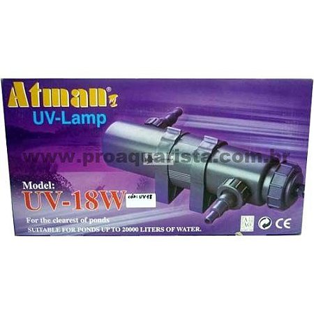 Atman UV Filter 18W 220V (lagos e aquários de 3000 a 9000 litros)