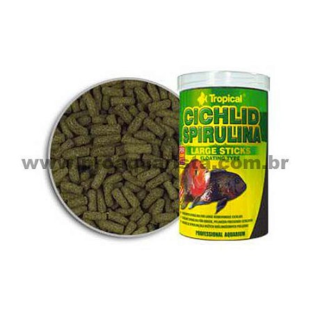 Tropical Cichlid Spirulina Large Sticks 300g