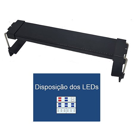 Zanclus Eco Power Led FT-50 Branco/Azul/BVA (3 barras)