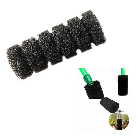 WFish Esponja pré-filtro 10x4 cm para aquários com camarões