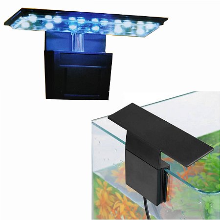 Soma Luminária X3 Preta 5W (Luz Branca e Azul) Bivolt