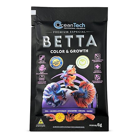 Ocean Tech Betta Color e Growth 6g (sachê)