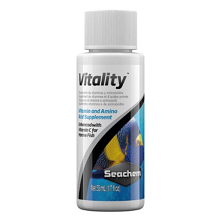Seachem Vitality 50ml (Vitaminas e Aminoácidos p/ água salgada)