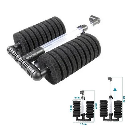 WFish Filtro de Espuma Duplo (Grande WF-180)