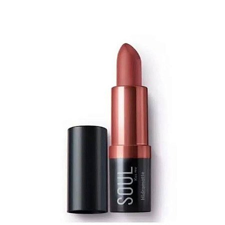 Batom hidratante Eudora efeito matte cores Nude Rosê Nude Mascavo e Pink Berry