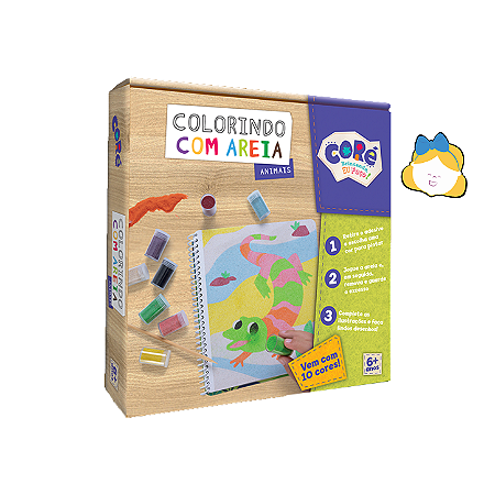 Colorindo com areia - animais