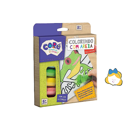 Colorindo com areia - meu jardim