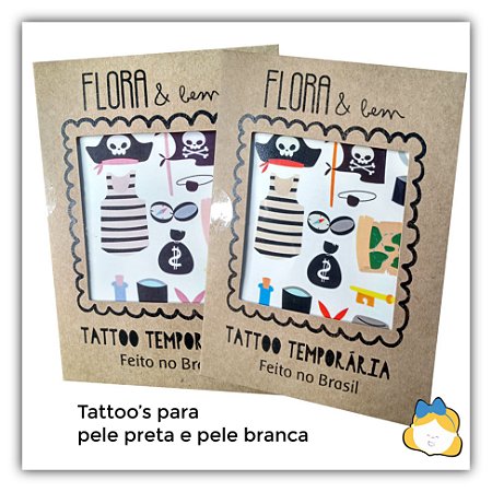 Tattoo Temporária Pirata