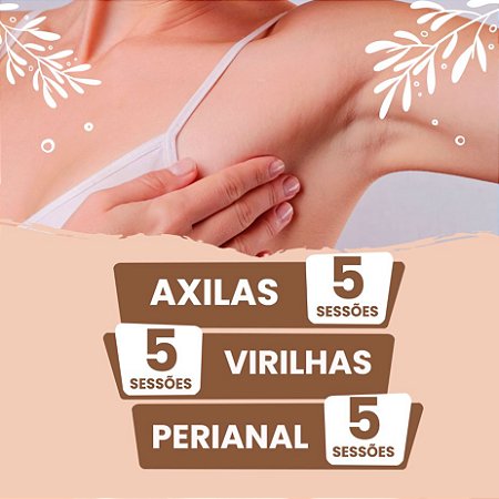 Combo 5 axilas, 5 virilhas e 5 perianal