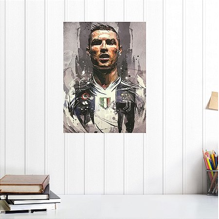 Tela Canvas Cristiano Ronaldo - sem moldura - 29,5 x 39,5cm