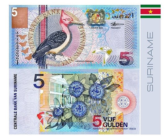 Suriname 5 Gulden 2000 - FE