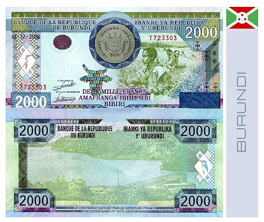 Burundi 2000 Francos - FE