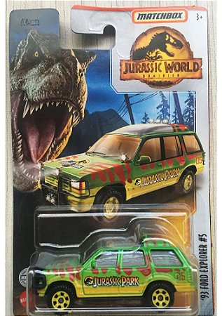 Matchbox Miniaturas Jurassic World 93 Ford Explorer