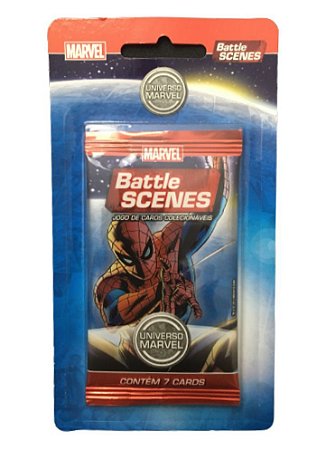 Blister Avulso com 7 Cards- Marvel Battle Scenes Jogo de Cards Colecionáveis_2
