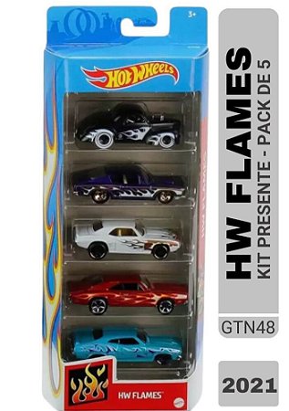 Hot Wheels - Pack de 5 - HW Flames - GTN48