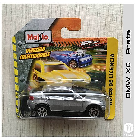 BMW X6 Prata - 1/64 - Fresh Metal - Maisto