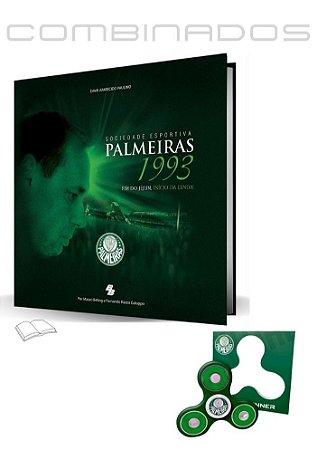 Kit: Livro Palmeiras 1993 - Fim do Jejum, Início da Lenda! + Spinner (produto OFICIAL licenciado)