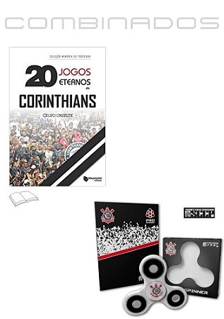 Kit Presente - Livro: Corinthians + Kit Spinner mais Fascículo - Produto Oficial